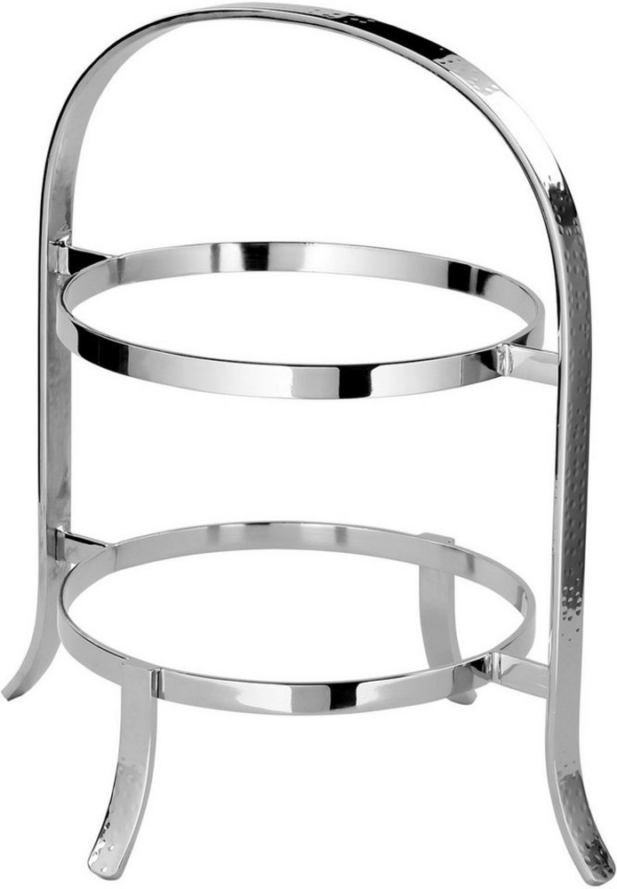 Fink Etagere PLATE, mit feiner Hammerschlagstruktur, Aluminium, (1-tlg), für 2 Dessertteller Ø 21 cm Bild 1