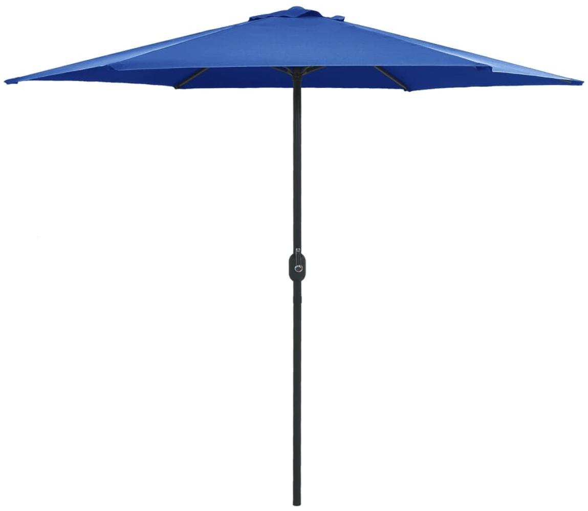 vidaXL Sonnenschirm mit Aluminium-Mast 270x246 cm Azurblau 47351 Bild 1