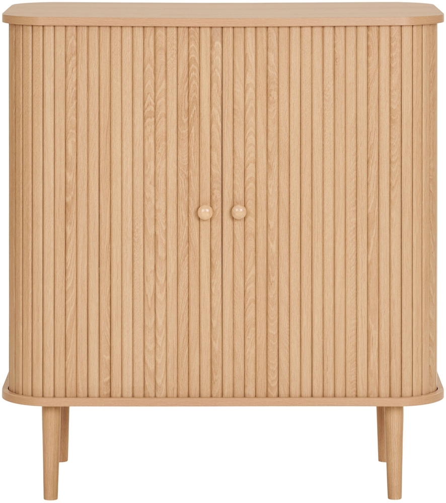 Sideboard, 2 Türen, natur, 80 x 40 x 87 cm Bild 1