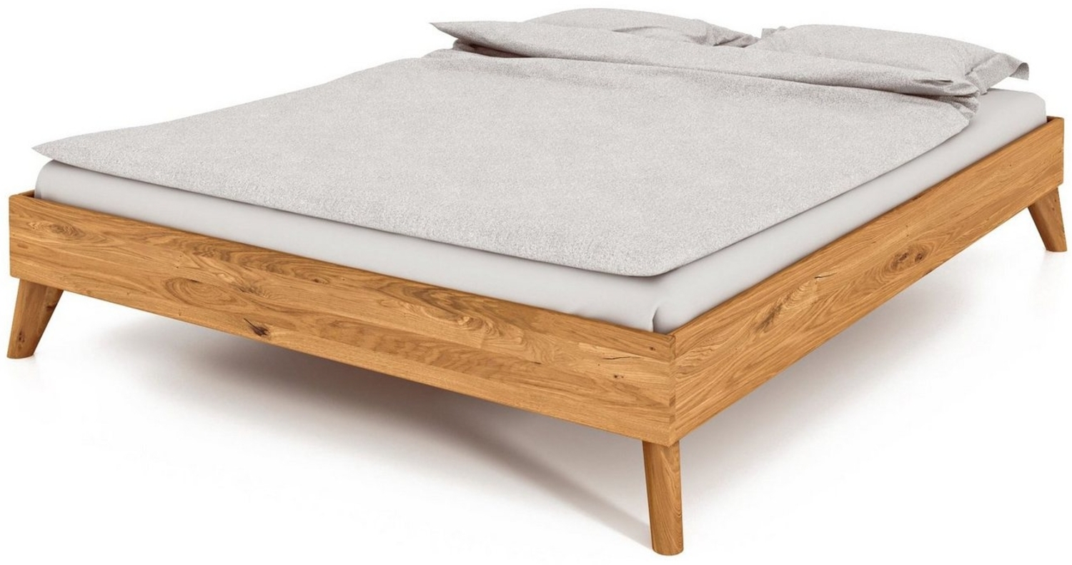 byoak Bettgestell GREG aus Massivholz, Naturgeölt Bild 1