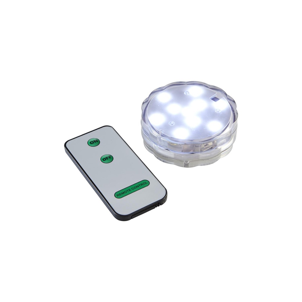 LED Unterwasserlicht ,Water Candle mit Fernbedienung, weißes Licht, Ø 7cm Bild 1