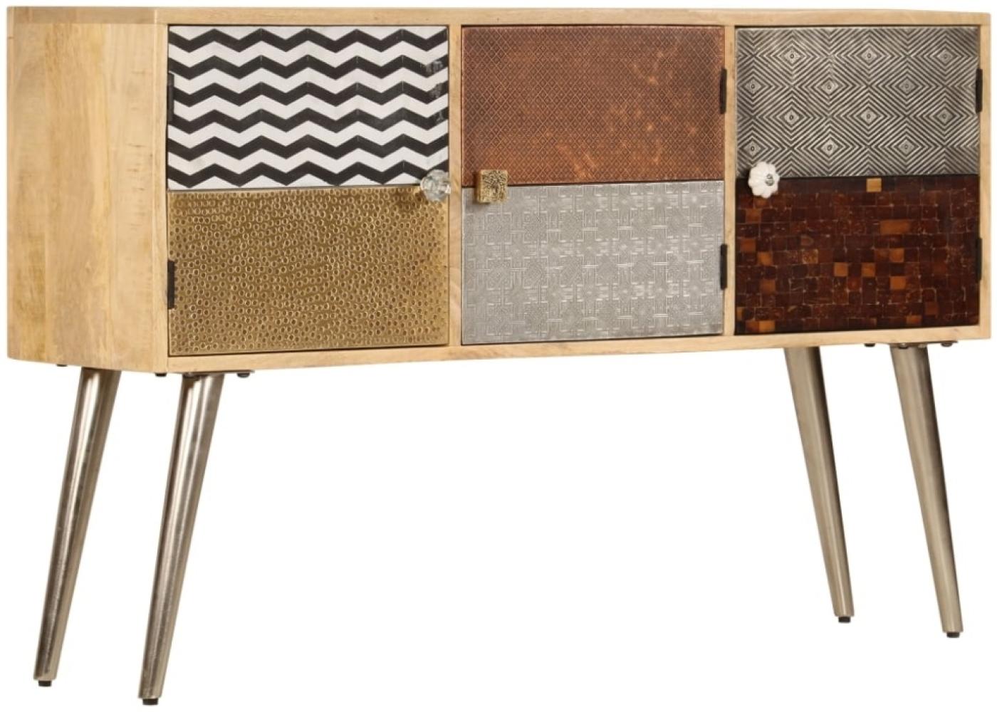 vidaXL Sideboard 120 x 30 x 75 cm Massivholz Mango [247341] Bild 1