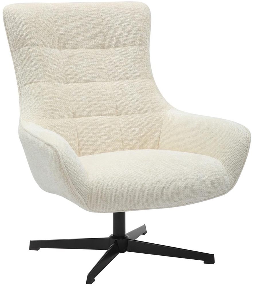 Sessel Chenillestoff Beige Bild 1
