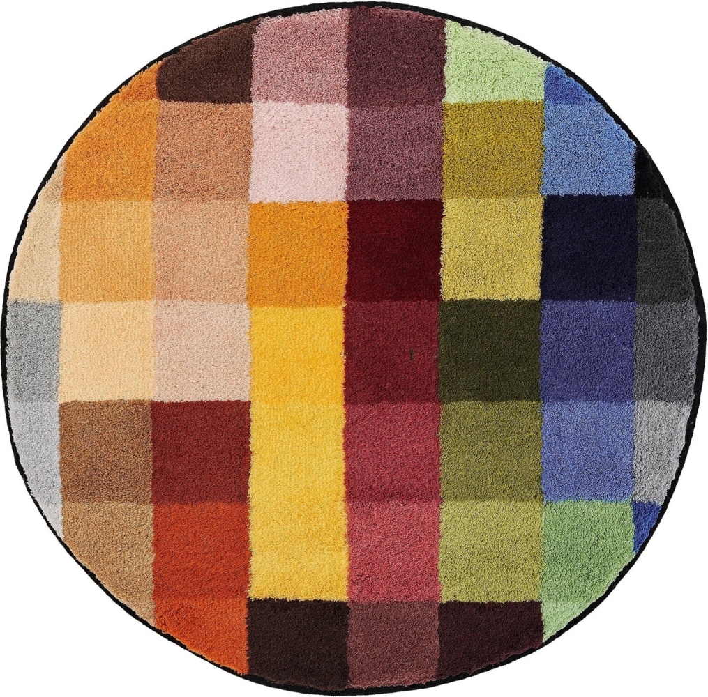 Kleine Wolke Cubetto Badteppich, Polyacryl, Mehrfarbig, 90x90 cm Bild 1