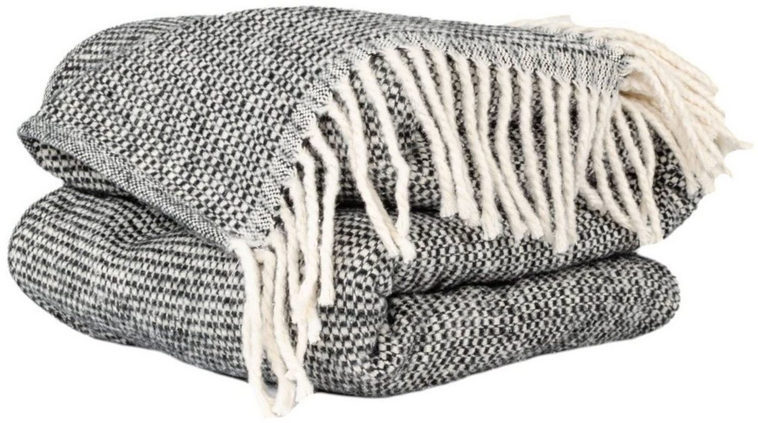 Plaid Emma Kuscheldecke Tagesdecke hochwertige Reisedecke Wohndecke, ANRO, Wendedecke kuschelig-weich 130x160cm Schwarz Bild 1