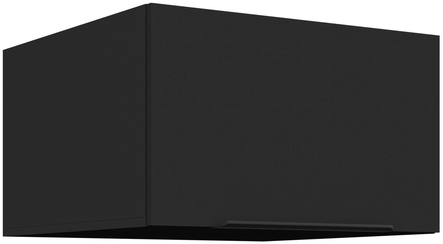 Aufsatzschrank Hochschrank 60 cm SIENA Schwarz Küchenzeile Küchenblock Küche Bild 1