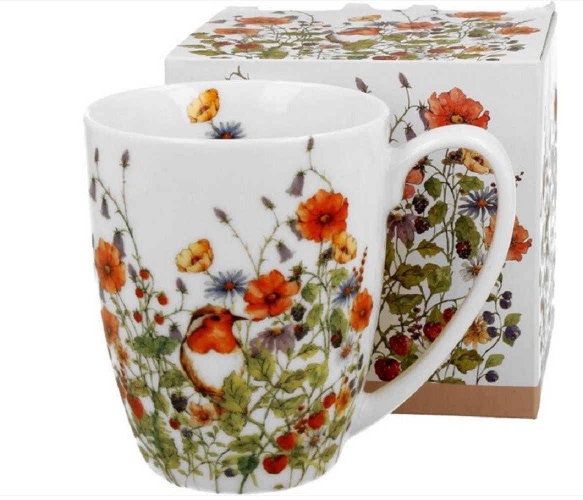 DUO FLORAL Klassischer Becher 350 ml WILD BIRD New Bone China Porzellan Bild 1