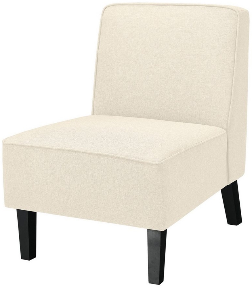 COSTWAY Loungesessel, gepolstert, mit Rückenlehne, 150kg, 73 x 61 x 80 cm, Beige Bild 1