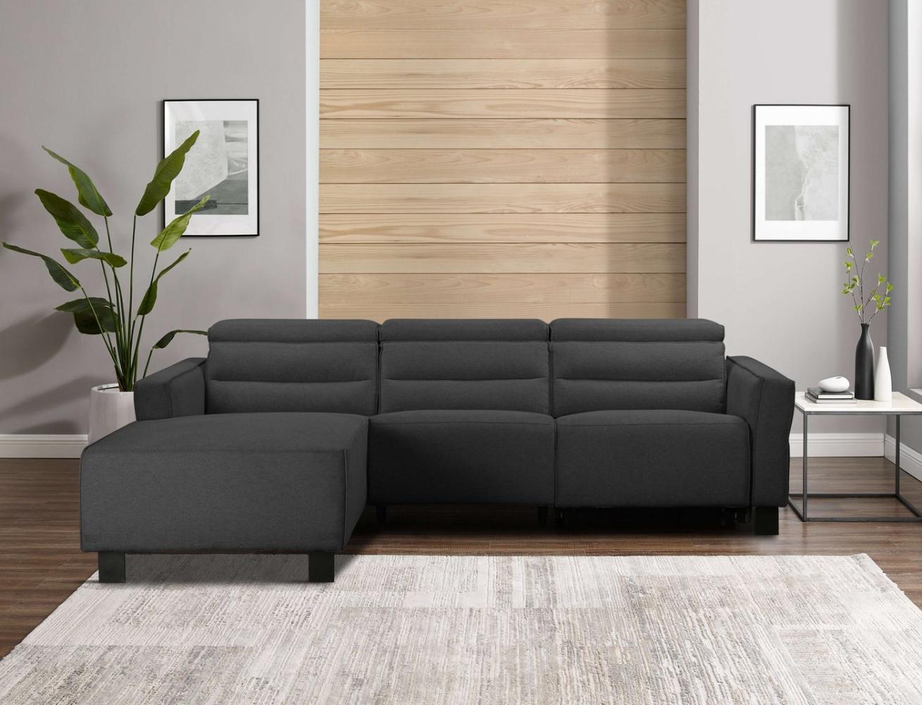 Places of Style Ecksofa Carpari, L-Form, 263 cm, mit manueller o. elektrischer Relaxfunktion, und USB/ Kopfteilverstellg Bild 1