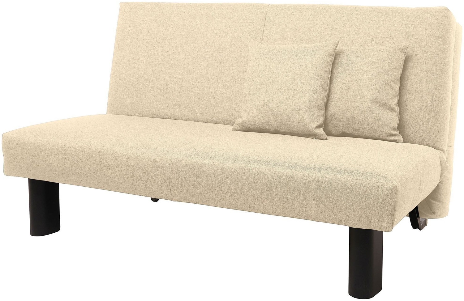 Faltsofa Kalomira Bezug Flachgewebe Metall schwarz / beige 21490 Bild 1