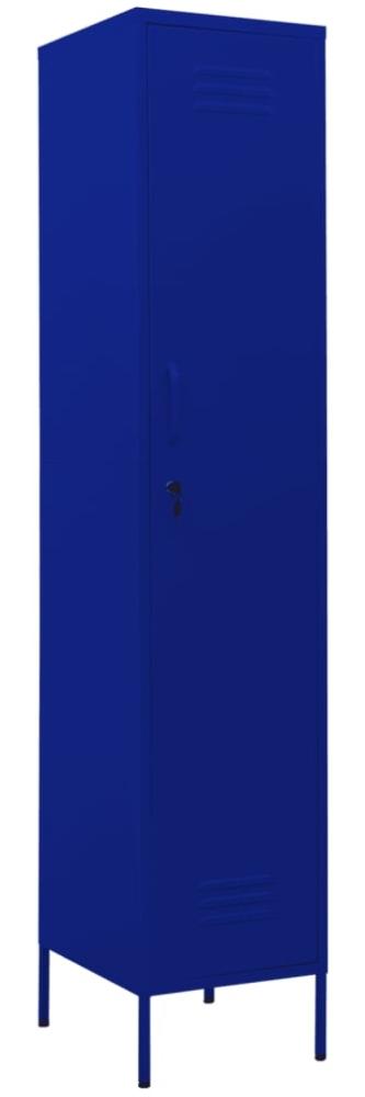 vidaXL Schließfachschrank Marineblau 35x46x180 cm Stahl 336253 Bild 1