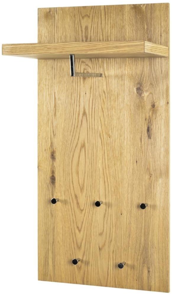 Haku-Möbel 15620 Wandgarderobe, Eiche-Chrom, 31 x 49 x 100 cm Bild 1