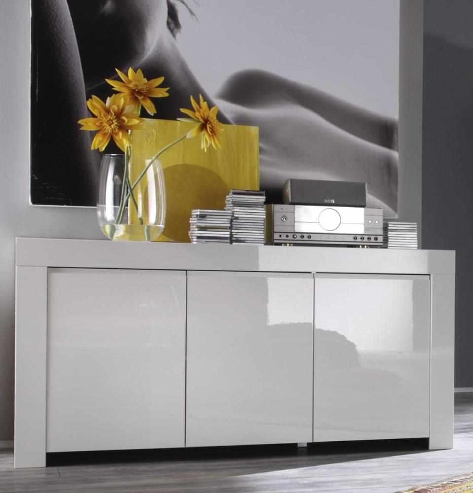 Sideboard 'AMALFI', weiß Hochglanz lackiert Bild 1