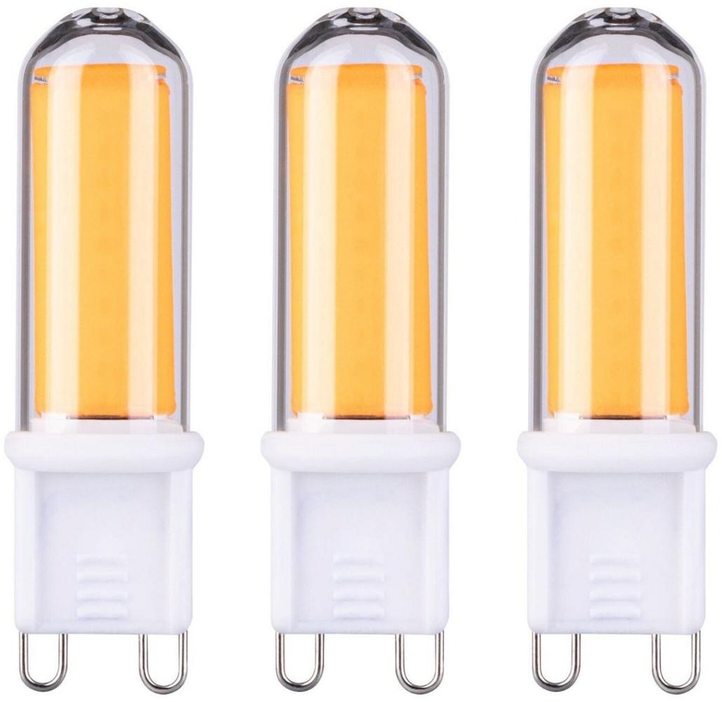 Paulmann 29045 Standard 230V LED Stiftsockel G9 230V 3er-Pack 3x4,6W 3x470lm Klar Glas 2700K - Warmweiß Leuchtmittel Bild 1