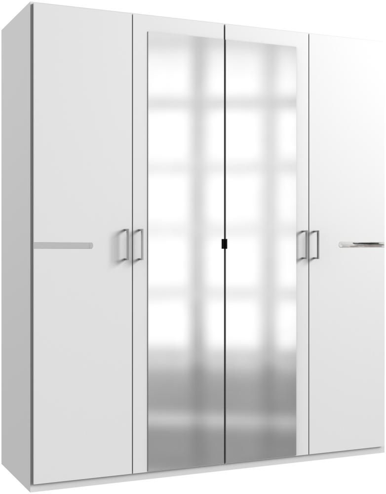 Drehtürenschrank >Anna< in WEISS - 180x208x58cm (BxHxT) Bild 1