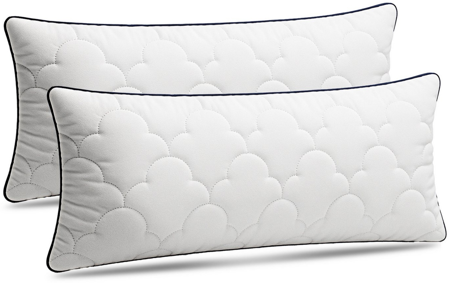 Gentle North Microfaserkissen Hochwertige Kopfkissen in Hotelqualität - verschiedene Größen, Füllung: 100% Polyester, Seitschläfer, Rückenschläfer, Seitenschläfer, Bauchschläfer, 1- oder 2-tlg, Reißverschluss für Füllung, waschbar, Made in EU, allergik... Bild 1