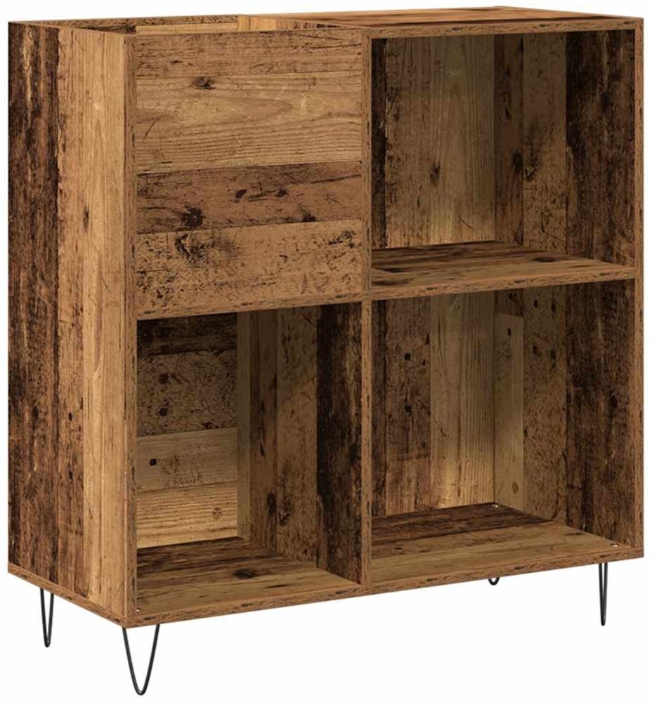 vidaXL Schallplattenschrank mit Regal Artisan-Eiche 85 x 38 x 89 cm 862912 Bild 1
