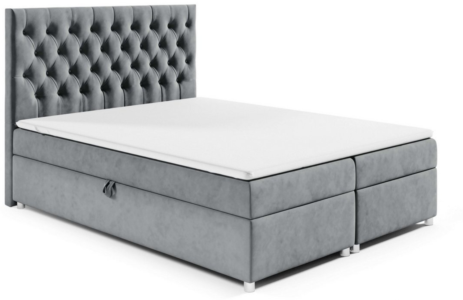 Best for Home Boxspringbett mit Bettkasten Doppelbett Trinity K14 Bonellfederkern inkl 7cm Topper (140x200 160x200 180x200 200x200 cm, Bonell-Matratze, gepolstertes Kopfteil, Polsterbett versch. Größen), mit oder ohne Topper, Flexible Liefermöglichkeit... Bild 1