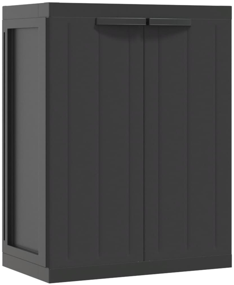 vidaXL Gartenschrank Schwarz 65x37x85 cm PP 364204 Bild 1