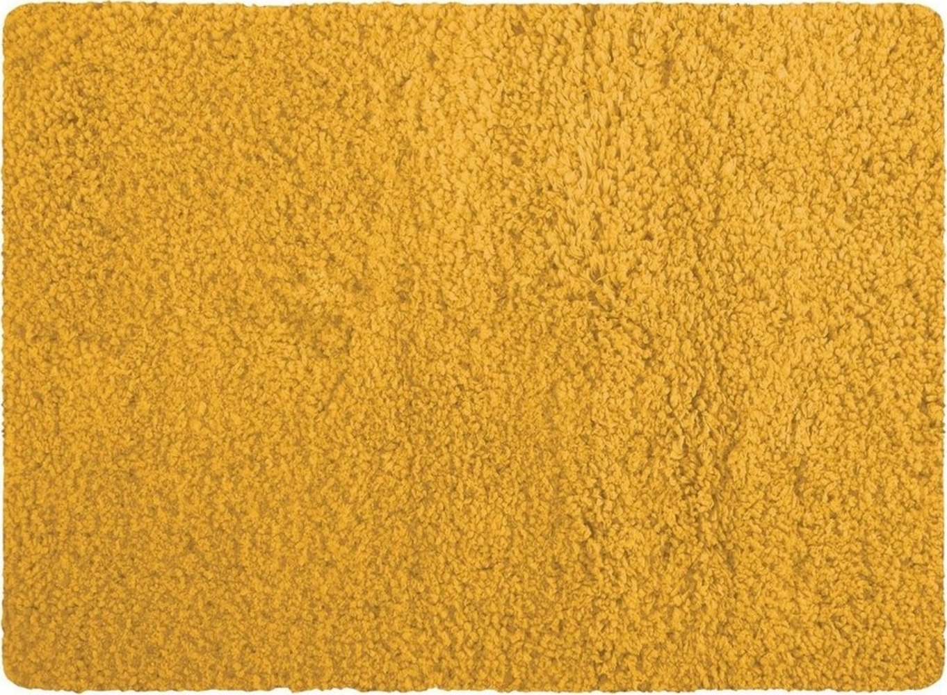 MSV Badteppich Badematte Badvorleger Duschvorleger Mikrofaser Hochflor flauschig 40x60 cm – Safran Gelb Bild 1