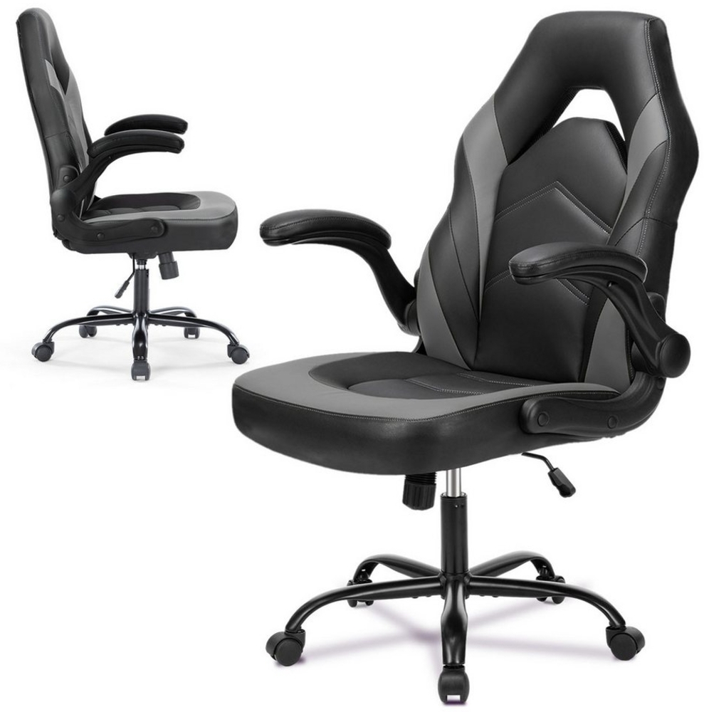 Refined Living Gaming-Stuhl Ergonomie Gaming chair Verstellbare Neigung 360° leise Rollen PU (1 St) Bild 1