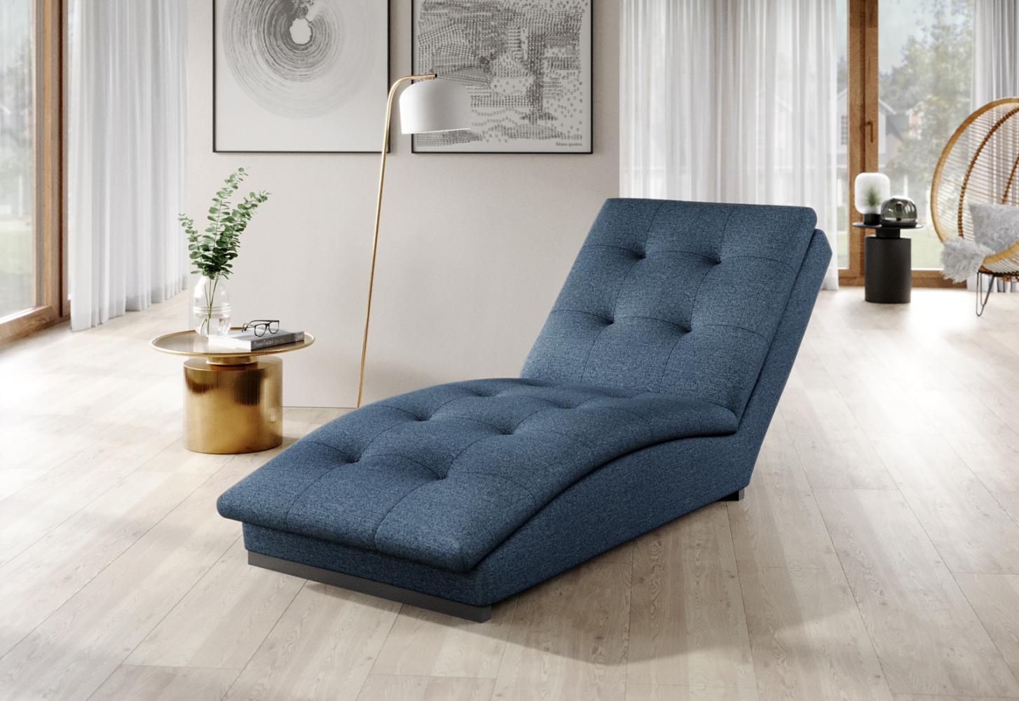 ELTAP 'Doro' Chaiselongue, 170 x 85 x 95 cm, Dunkelblau Bild 1