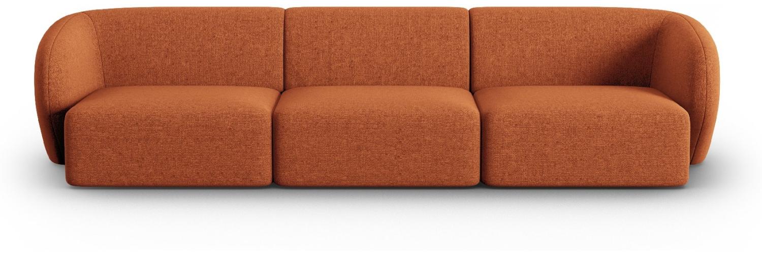 Micadoni Modulares Sofa Shane 3-Sitzer Chenille Terrakotta Melange Bild 1