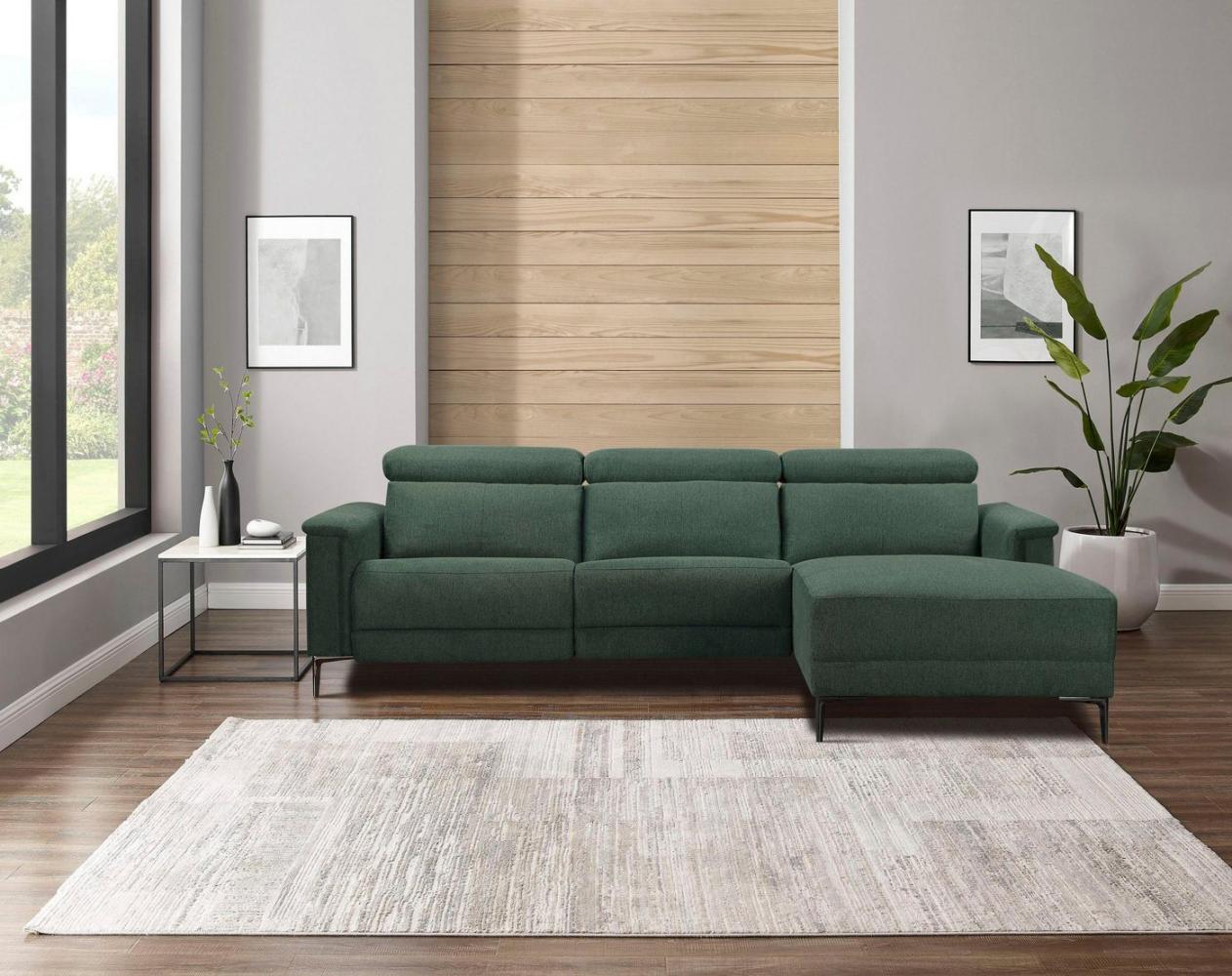 Places of Style Ecksofa Lund, L-Form, 261cm, mit man. o. elektr. Relaxfunktion und USB/ Kopfteilverstellg Bild 1