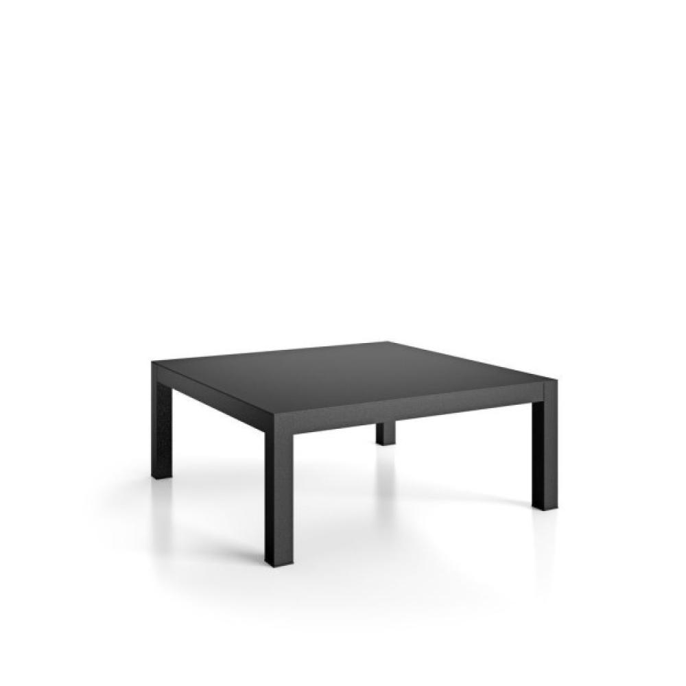 Beistelltisch Domino aus Aluminium, Schwarz, 70x70 cm Bild 1