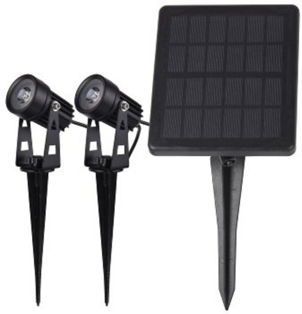 ChiliTec Gartenstrahler Aufbau, 5W, warmweiß, IP65, G, 3000K, wassergeschützt solarbetrieben, warmweiß Bild 1