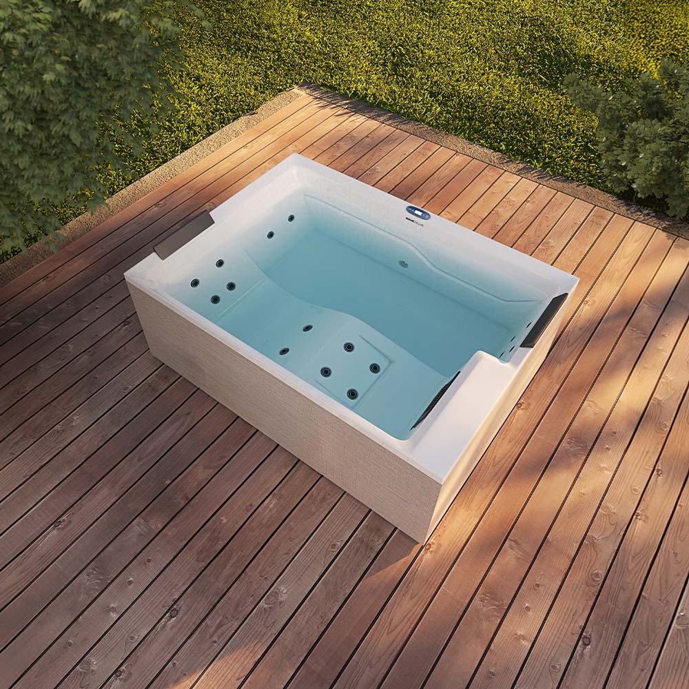 HOME DELUXE Outdoor Whirlpool NIMBUS DELUXE 190 x 140 cm für 2 Personen Bild 1