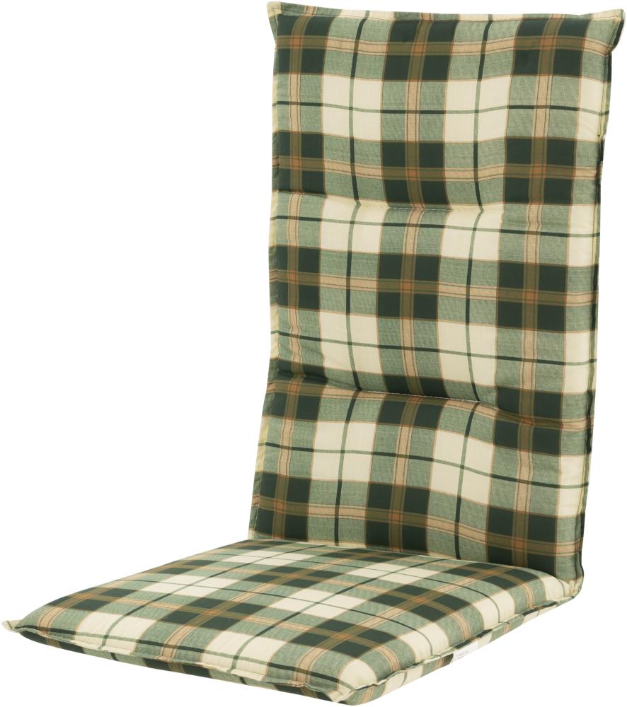 Doppler Sitzauflage Niederlehner Spot 119x48 cm grün Kariert Bild 1