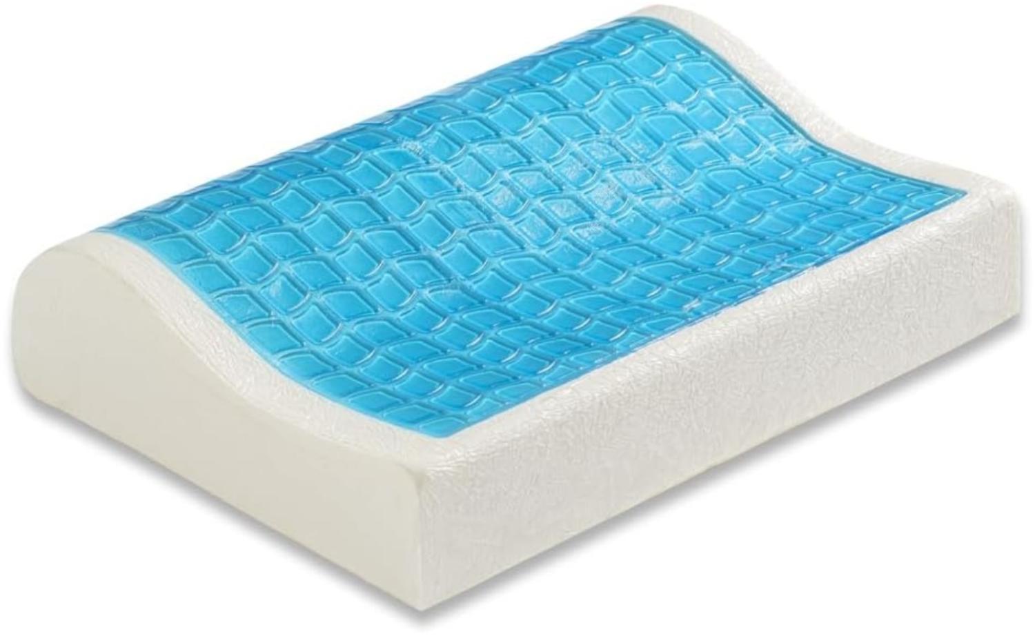 Mayaadi-Home Orthopädisches Kissen mit Gel - 60x40x11/8cm - gegen Nackenschmerzen - Visco Memory Foam – NY5-01K Bild 1