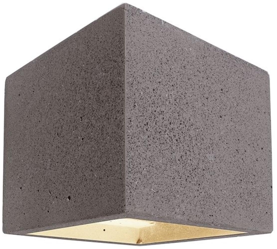 Deko Light Cube Wandleuchte Beton dunkelgrau 1 flg. G9 Modern Bild 1