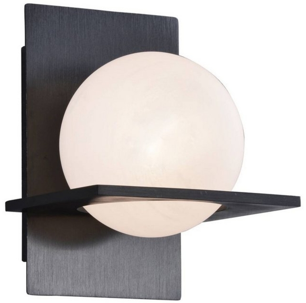 Lucande Wandleuchte Kulka, Metall, Schwarz IP20, 1 x 8 W LED Bild 1