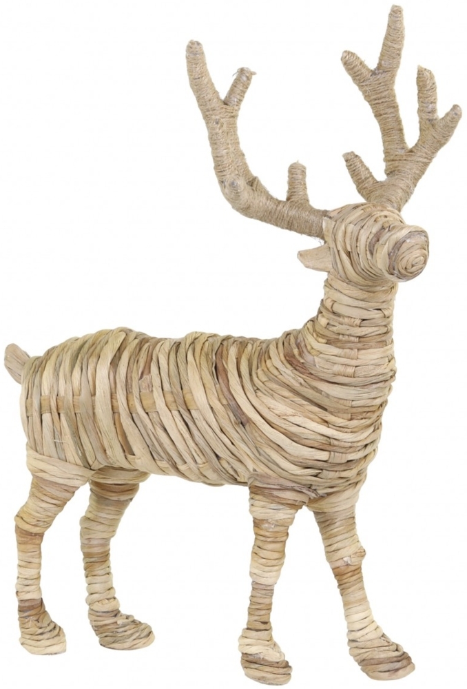 Rentier GeflochtenTierfigur 29x36cm Rattan Weihnachtsdeko Chic Antique 52040500 Bild 1