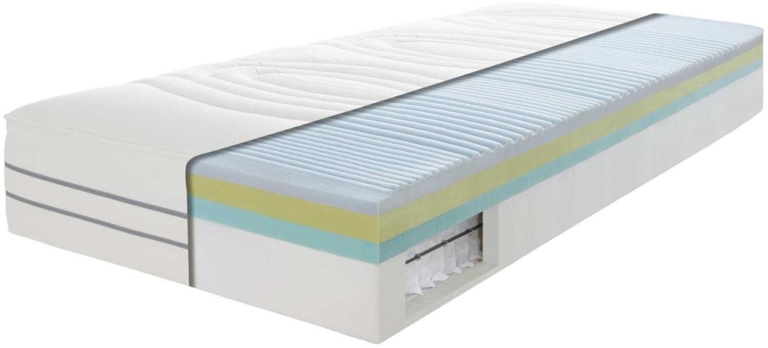 MFO Prolife Gel Plus medium 90x200 H3 Höhe 27cm 7-Zonen-Tonnentaschenfederkern, 1.034 Federn (bei 100x200),Oberseite mit integriertem wendbaren Topper aus Thermogel (RG45) und Viscoschaum (RG40) Bild 1
