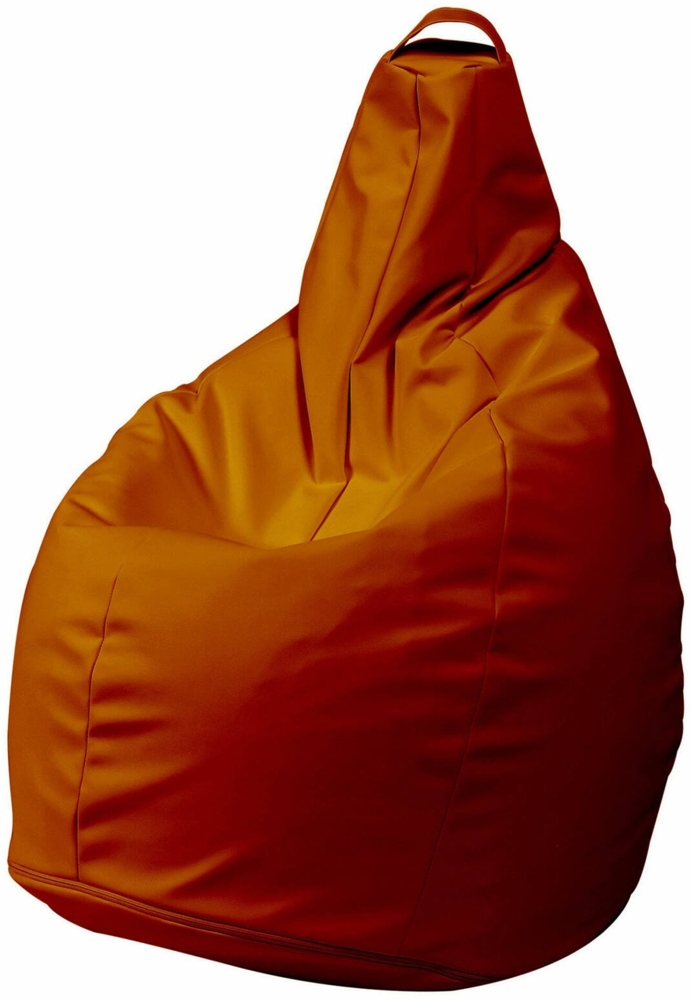 Dmora Pouf Aunter, Mehrzwecksessel, Sitzsack, Hockerhocker, Made in Italy, 90x90 h120 cm, Orange Bild 1