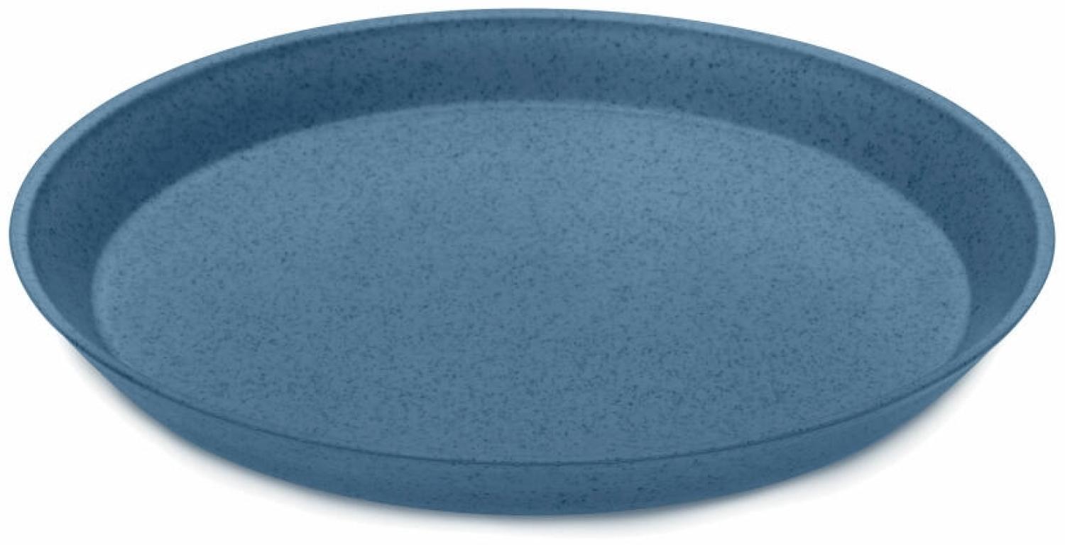 Koziol Kleiner Teller Connect, Speiseteller, Servierteller, Thermoplastischer Kunststoff, Organic Deep Blue, 20,5 cm, 3100675 Bild 1