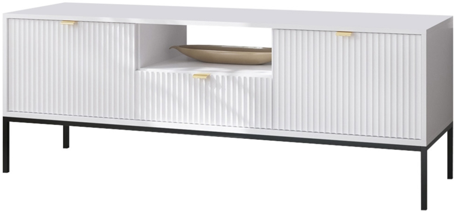 TV-Lowboard Sivone RTV154 (Farbe: Weiß) Bild 1