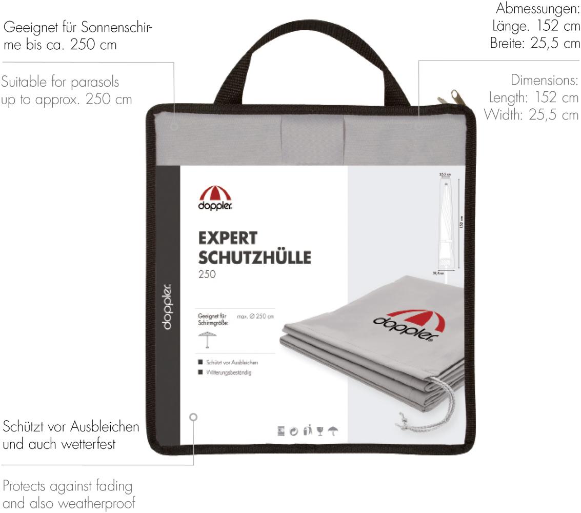 Doppler "Expert" Schirmhülle für Sonnenschirme inkl. Tragetasche, für Mittelmastschirme bis Ø 250 cm Bild 1