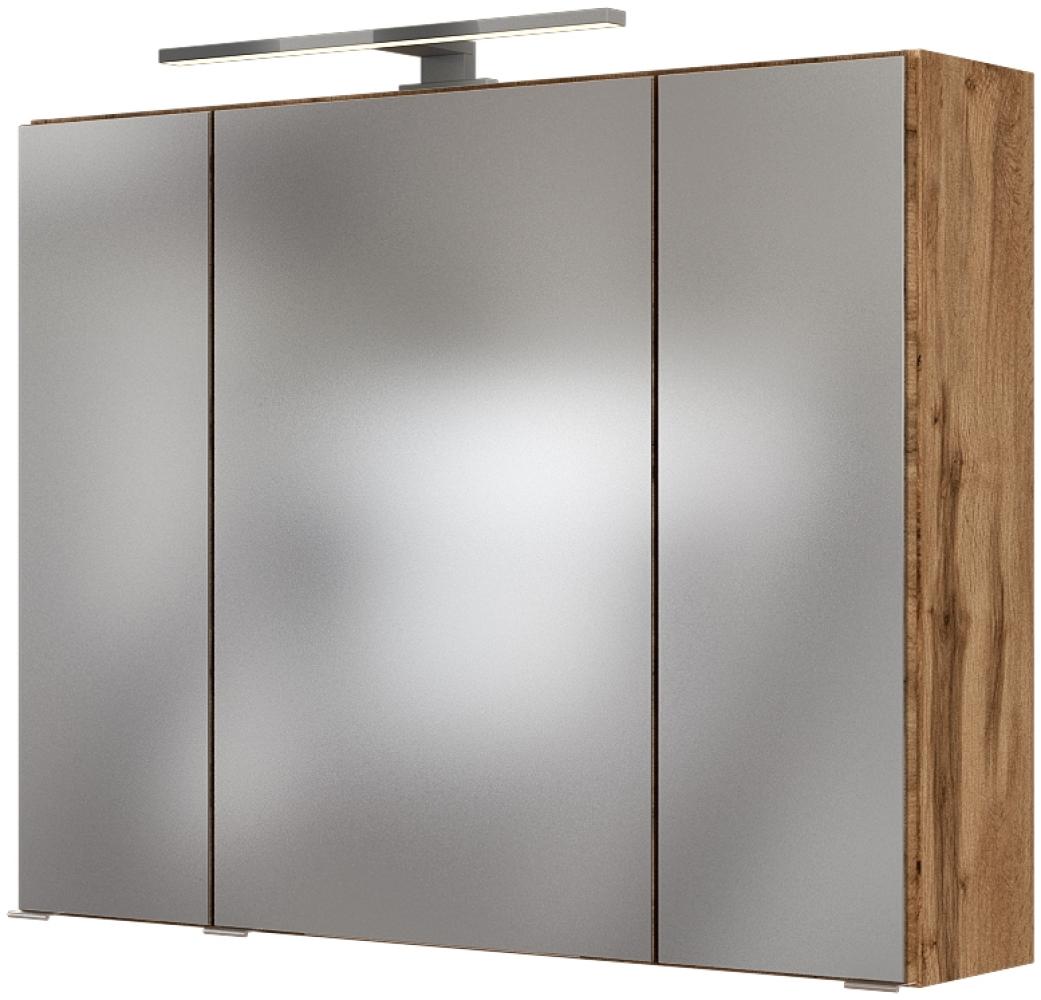 Spiegelschrank >Oulu< in Wotaneiche - 80x64x20cm (BxHxT) Bild 1