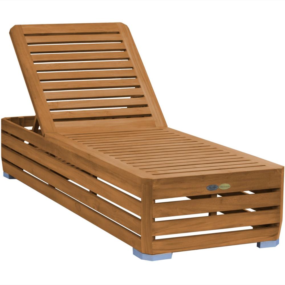 Gartenliege Picardie Teak Massivholz von Teako Design Bild 1