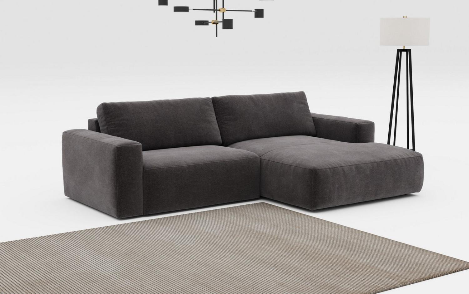 COTTA Ecksofa Lasso L-Form, XL-Sofa, mit breiter Recamiere im trendigen Cord oder angenehmen Strukturstoff Bild 1