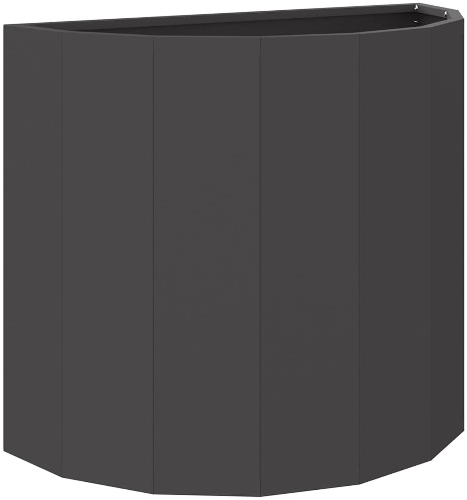 vidaXL Pflanzkübel Schwarz 60 x 30 x 50 cm Stahl 883717 Bild 1