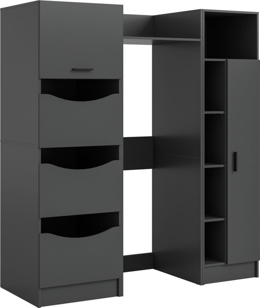 welltime Badmöbel-Set FALAS, TOPSELLER!, 3-teilig, Hauswirtschaftsraum Set, Breite 176 cm, (Set, 3-St, 1x Wäscheschrank, 1x Waschmaschinenumbauschrank, 1x Mehrzweckschrank), Kombination, Waschmaschinenumbau, Waschmaschinenschrank, Wäschekammer Bild 1