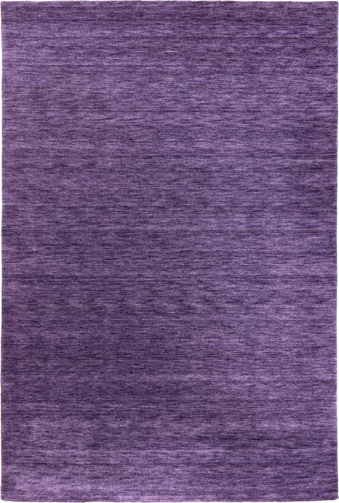 Morgenland Gabbeh Teppich - Uni - rechteckig - 90 x 60 - Flieder Bild 1