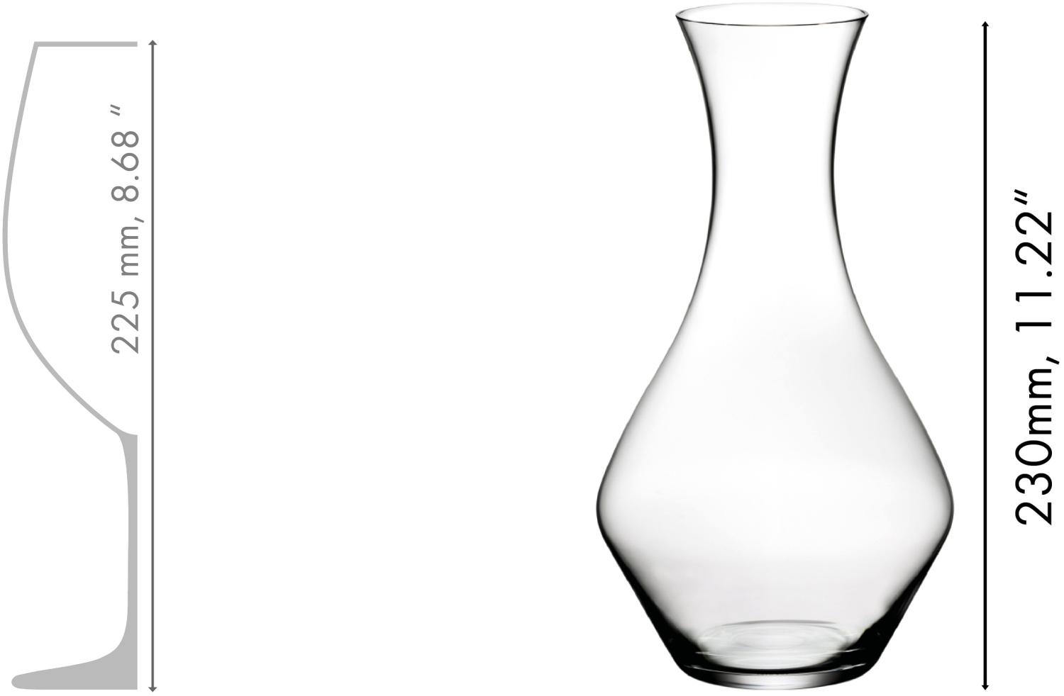 Riedel Dekanter Cabernet, Glasdekanter, Dekantierflasche für Wein, hochwertiges Glas, 1050 ml, 1440/13 Bild 1