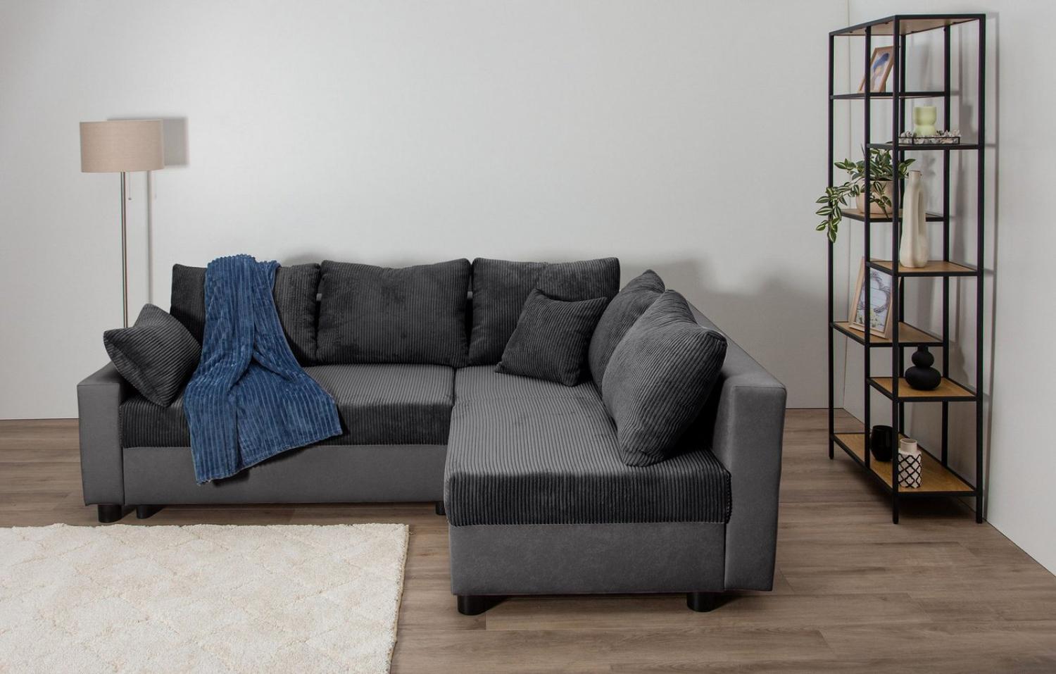 COLLECTION AB Ecksofa Parma L-Form, mit Schlaffunktion und Bettkasten, inklusive Kissen, Bonellfederkern Bild 1