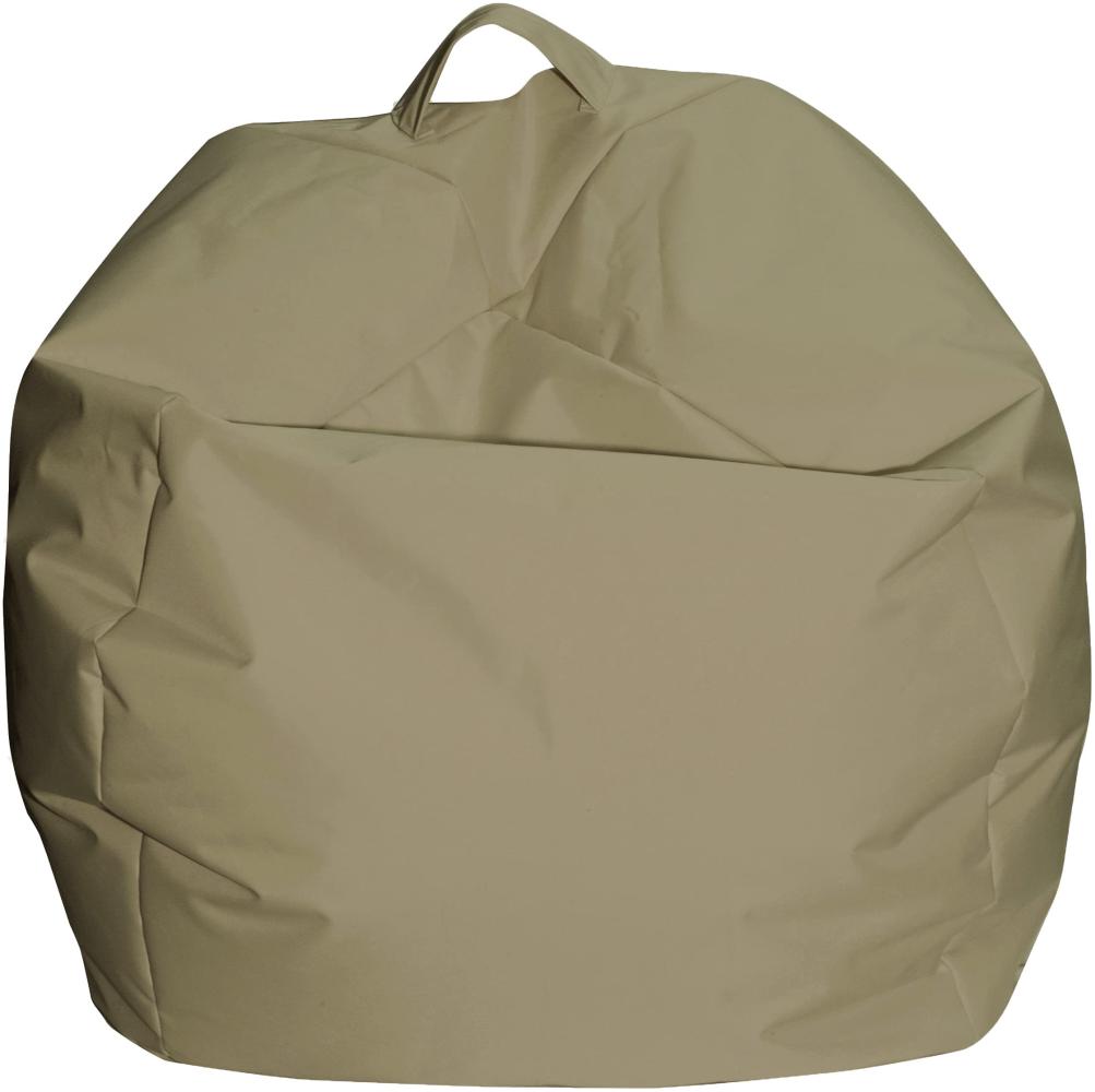 Dmora Eleganter Sitzsack, beige Farbe, Maße 65 x 50 x 65 cm Bild 1